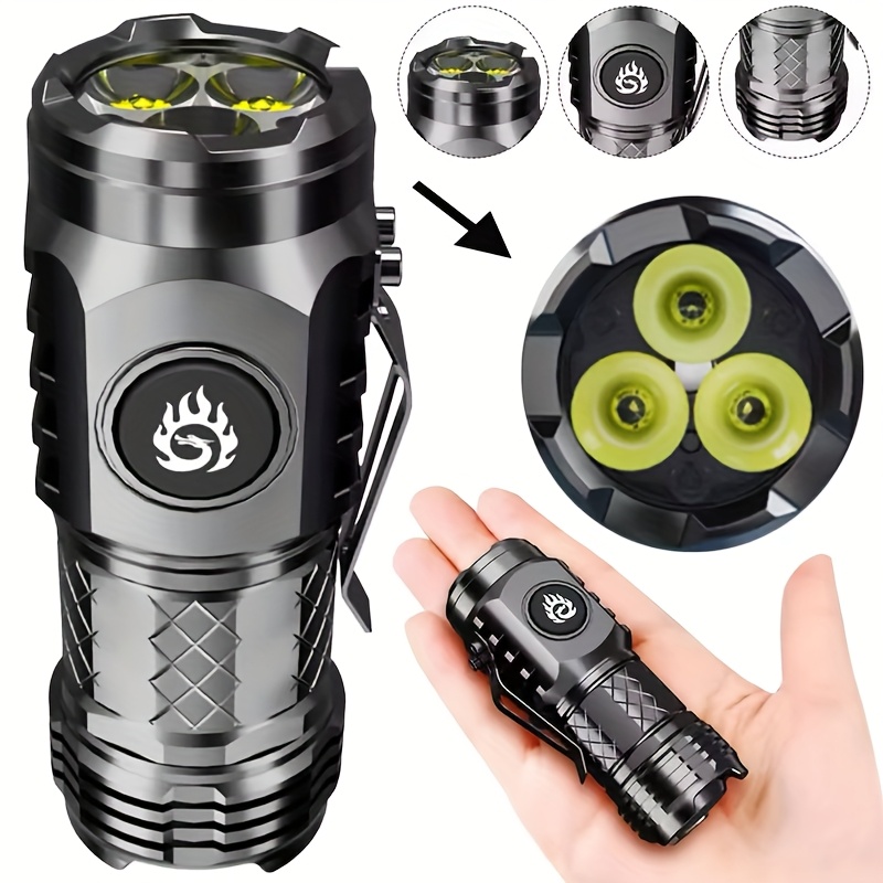 Outdoor Usb Power Supply - Portable High Brightness 3 LED Flashlight