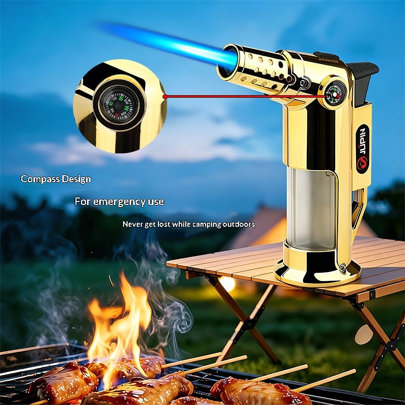 Butane Torch Lighter Windproof - Outdoor Kitchen Power Burner ulasan dan harga