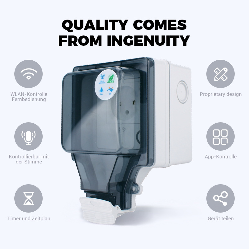 Avoir IP66 Outdoor Waterproof  - Outdoor Power Outlet With Remote Control ulasan dan harga