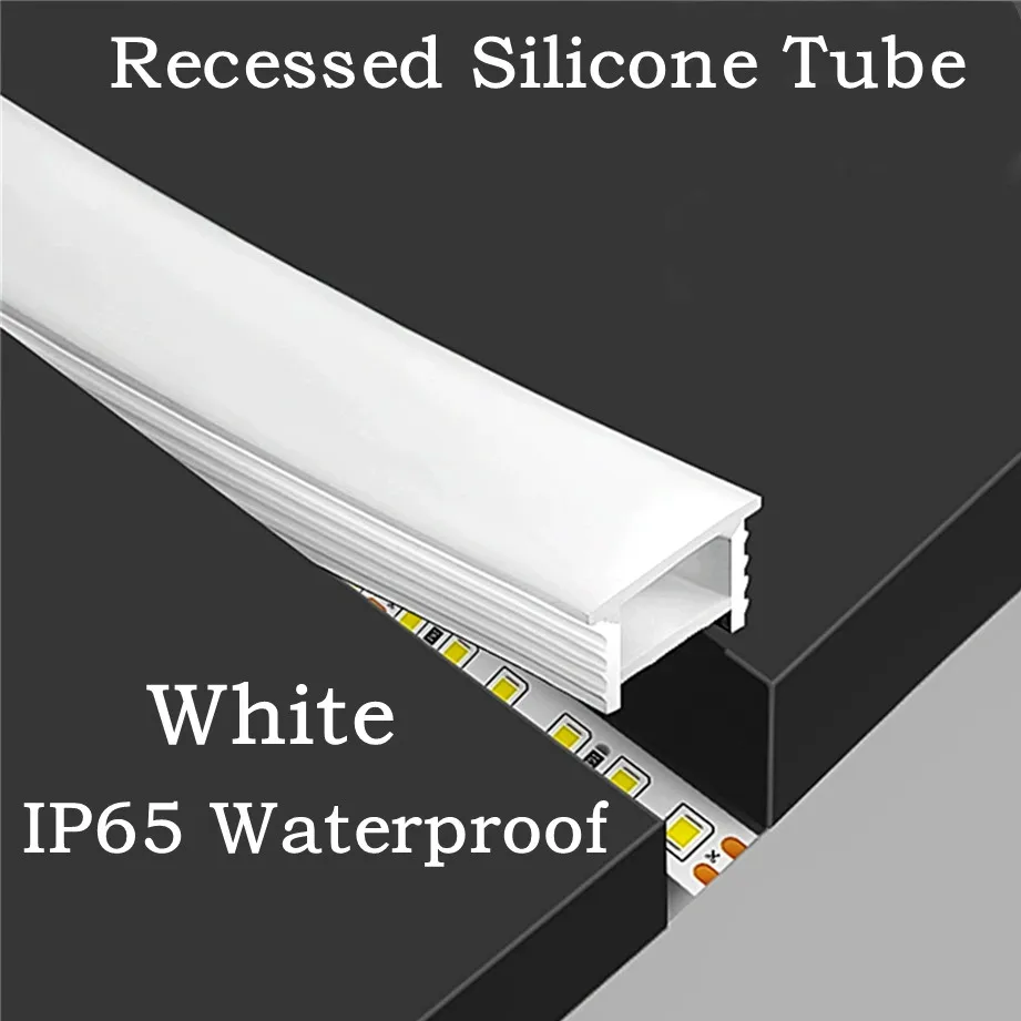 Recessed White Silicone Tube L - Outdoor Power Strip Weatherproof ulasan dan harga