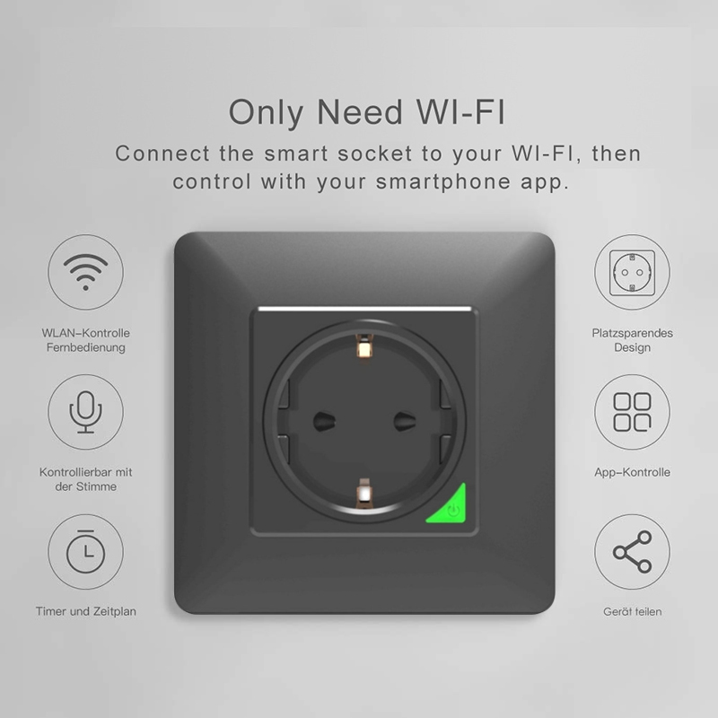 Avoir Tuya Zigbee Electrical O - Outdoor Power Outlet With Remote Control ulasan dan harga