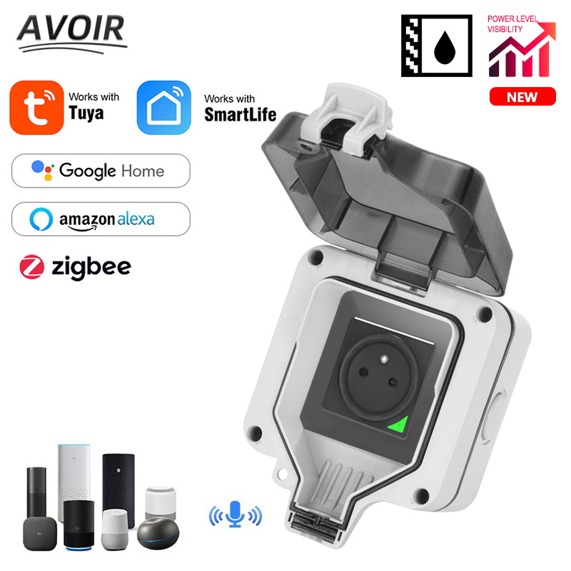 Avoir Zigbee Tuya IP66 Outdoor - Outdoor Power Outlet With Remote Control ulasan dan harga