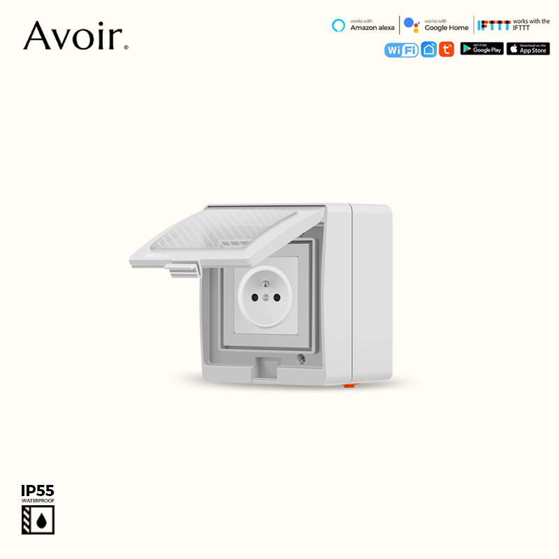 Avoir IP55 Tuya Wifi Electrica - Outdoor Power Outlet With Remote Control ulasan dan harga