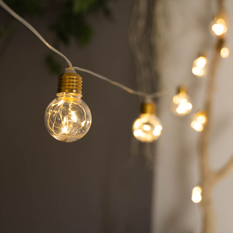 4M 10Bulbs Patio String Light  - Outdoor Power Adapter Usb ulasan dan harga