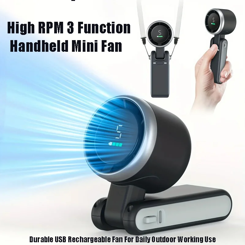 5 Speed Levels Mini Fan 3 Purp - Outdoor Usb Power Supply ulasan dan harga