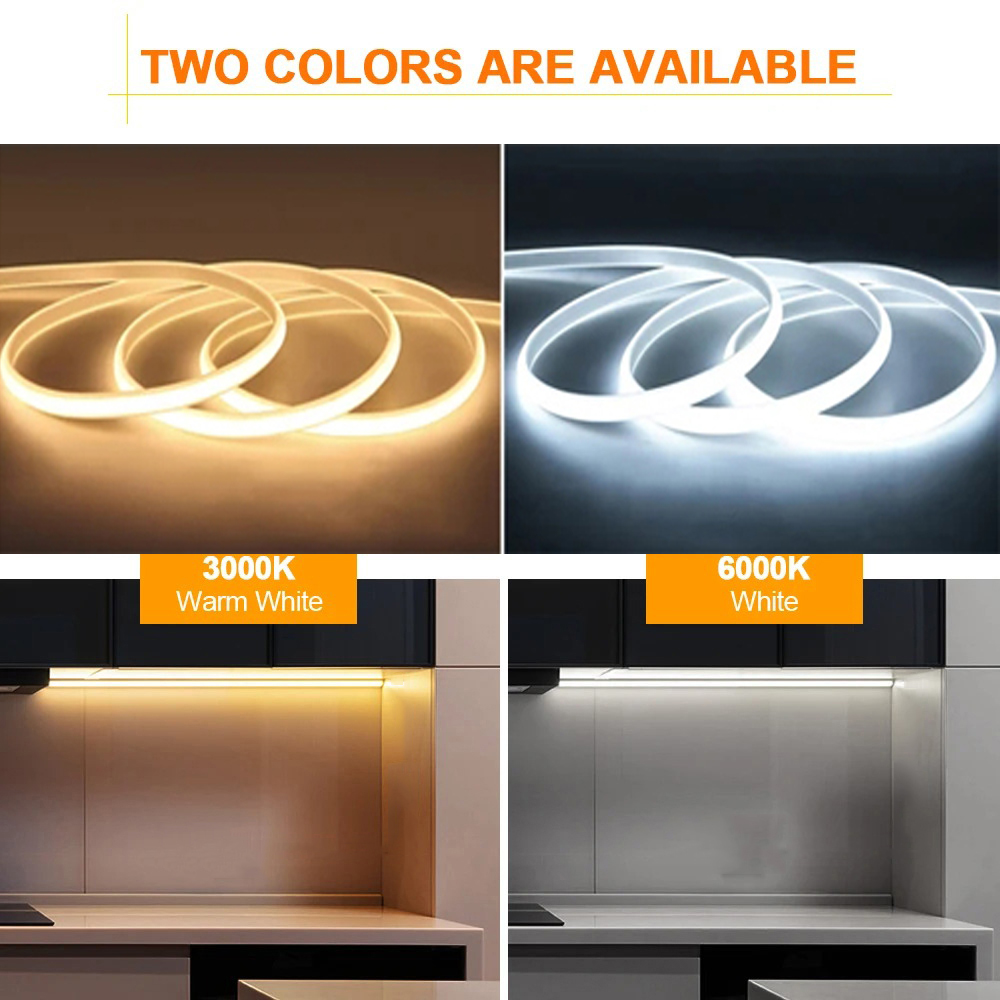 220V Cob LED Tape High Brightn - Outdoor Power Strip Weatherproof ulasan dan harga