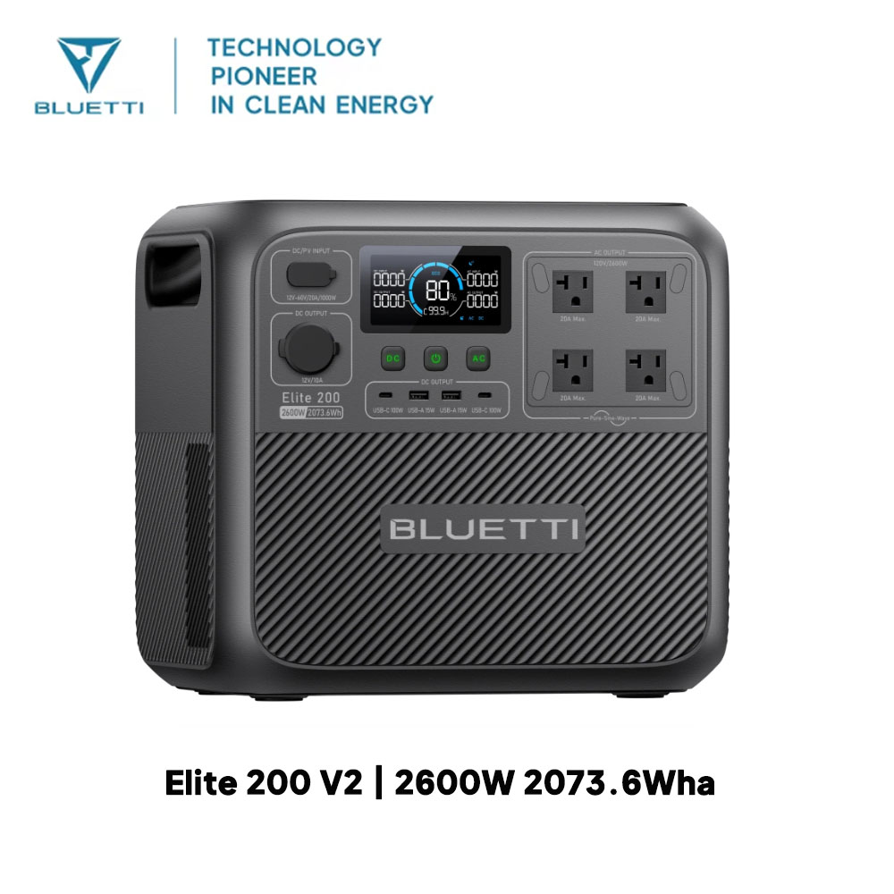 【Renew】BLUETTI Elite 200 V2 Po - Outdoor Power Equipment ulasan dan harga