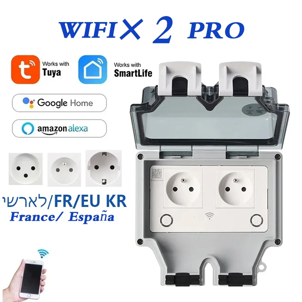 Tuya Waterproof Electrical Wal - Outdoor Power Outlet With Remote Control ulasan dan harga