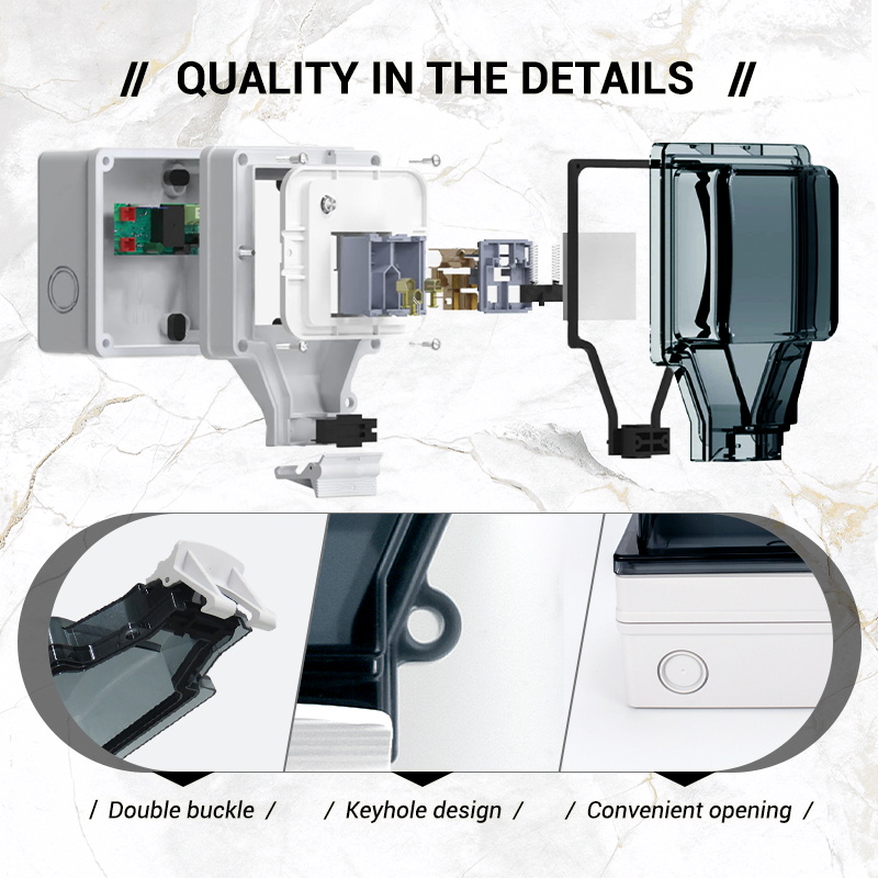 Avoir Tuya Smart IP66 Waterpro - Outdoor Power Outlet With Remote Control ulasan dan harga