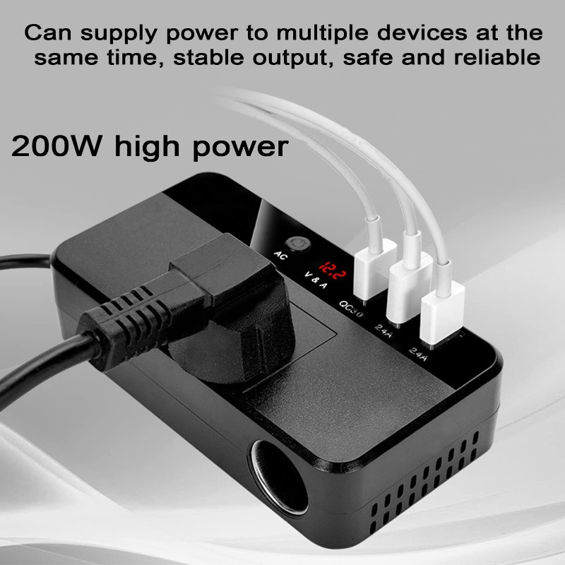 200W Portable Car Inverter Car - Outdoor Power Adapter Usb ulasan dan harga