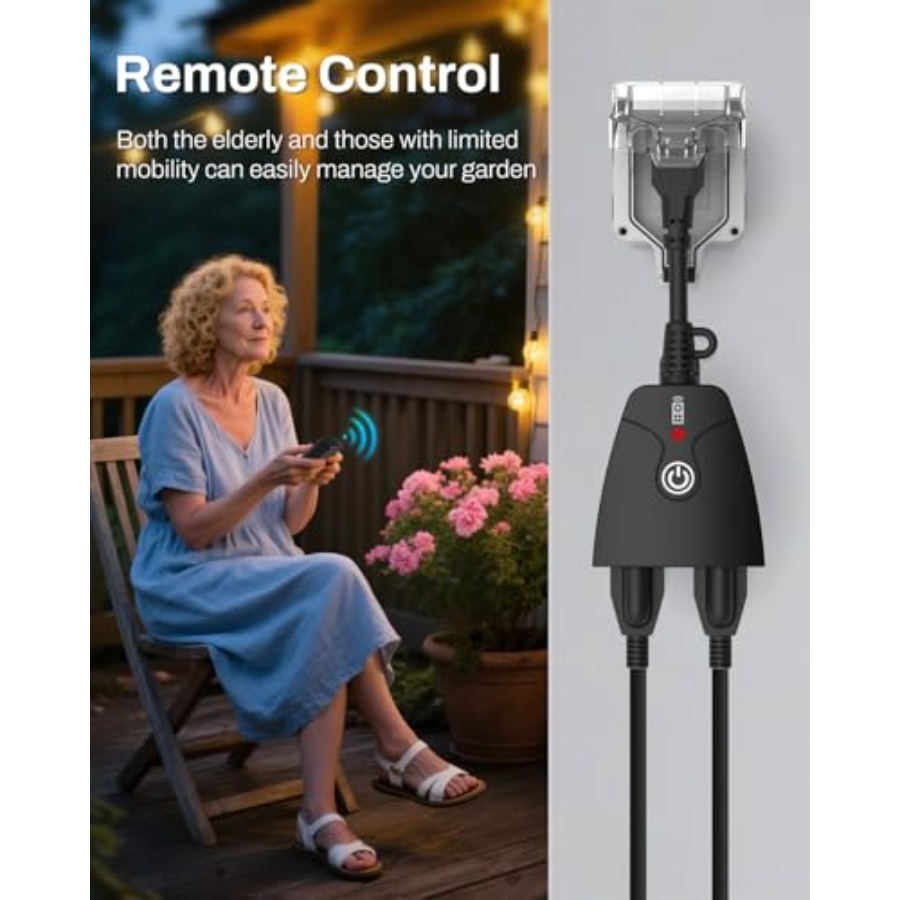 Outdoor Wireless Remote Contro - Outdoor Power Outlet With Remote Control ulasan dan harga
