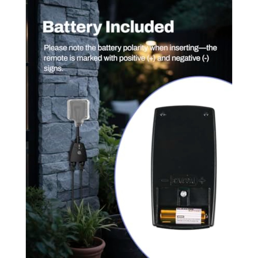 Outdoor Wireless Remote Contro - Outdoor Power Outlet With Remote Control ulasan dan harga